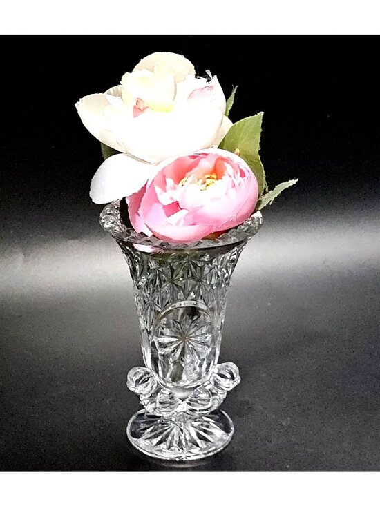 Hofbauer Other - Hofbauer Byrds Crystal Bud Vase 4" German cut glass decor vintage 1990 wedding